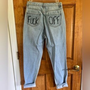 Custom F*ck Off Jeans